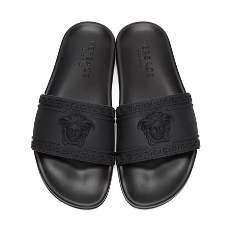 men versace slides|versace flip flops men's.